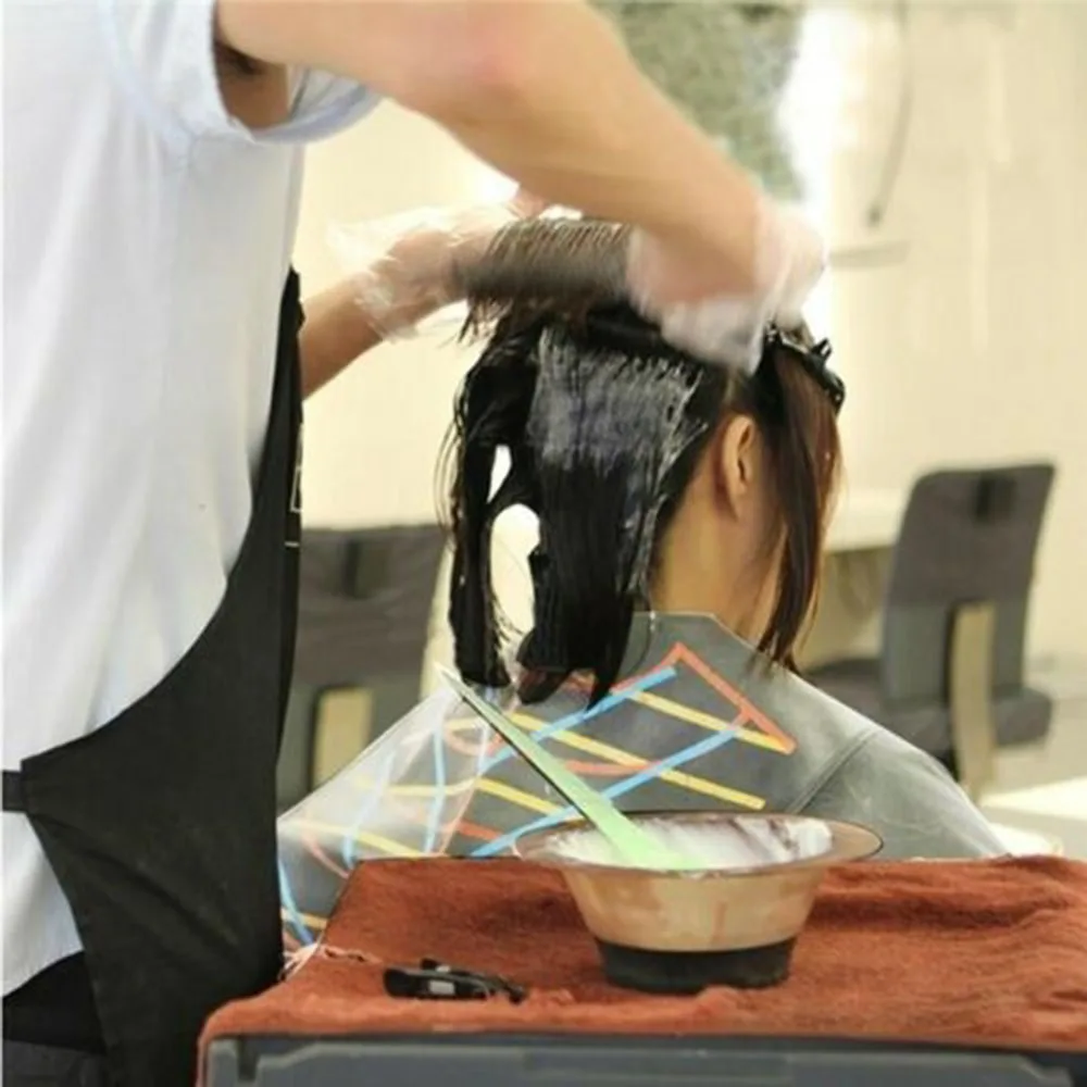 Barvení vlasů Bib Profesionální Salon Kadeřnictví Stříhání Límec Nepromokavé PVC Barvení Vlasů Cape