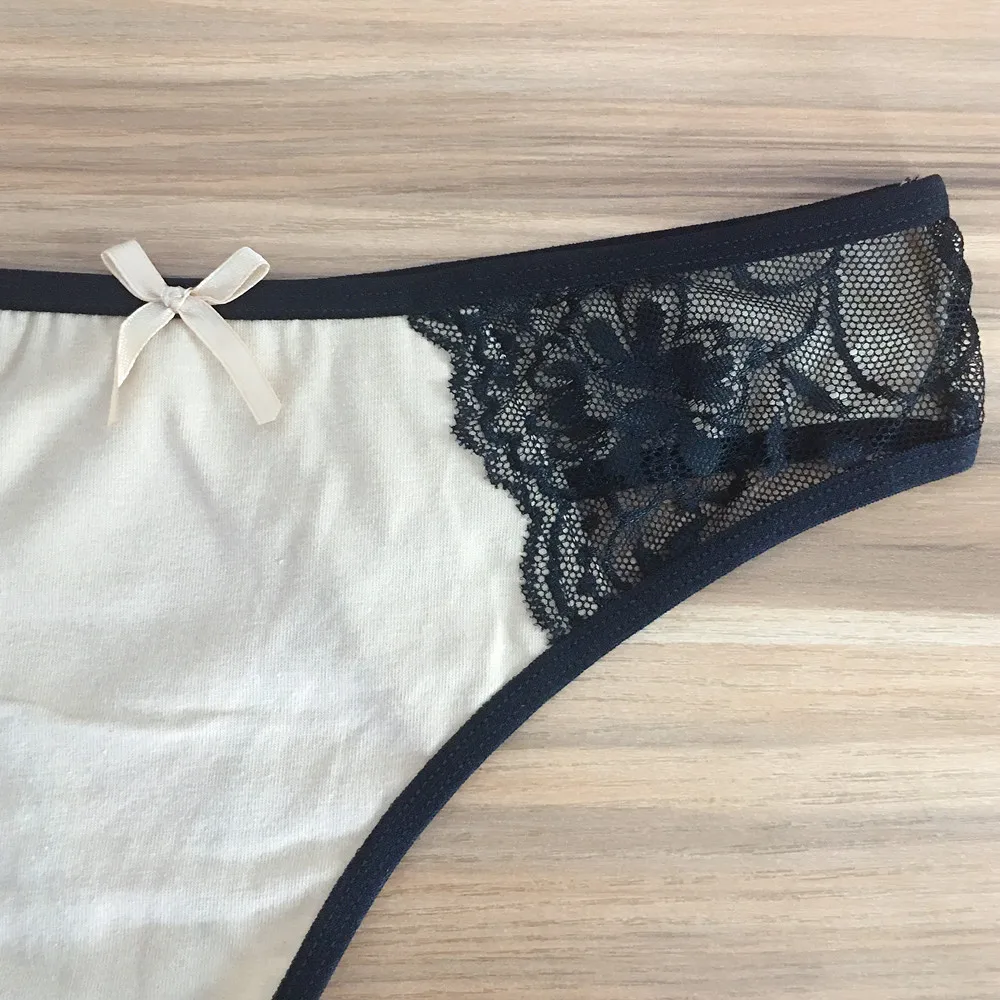 3 Ks/Lot Dámské Krajkové Kalhotky Sexy Ženy Bavlna G String Transparentní Tanga Módní Tanga Mujer Ženy Spodní Prádlo Spodní Prádlo Femme