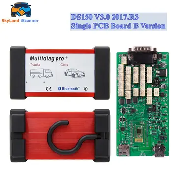2021 Nejnovější DS150 V3.0 Bluetooth-Kompatibilní Jediném Zelené PCB Desce Multidiag Pro+ VD DS 150 Snadné Použití OBD2 Diagnostický Nástroj