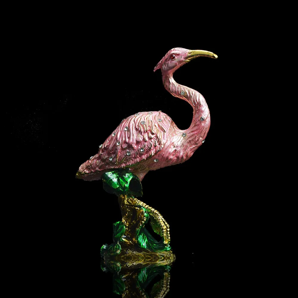 QIFU Nádherné Růžové Flamingo Maskot Případech pro Náušnice