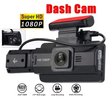 3 Palcový Auto Dvr Kamera 1080p Dash Cam 170° Široký Úhel Auto Fotoaparát Nahrávání Videa, Smyčka Noční Způsob, G-senzor S Reco L0o7