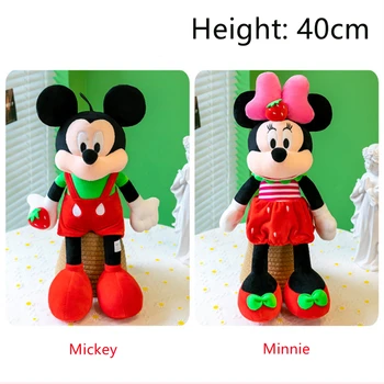 40Cm Disney Originální Vysoce Kvalitní Plyš Mickey Minnie Mouse Dekorace Plyšová Hračka Panenka Stroj Dárky pro Dívky Přátel Dětí