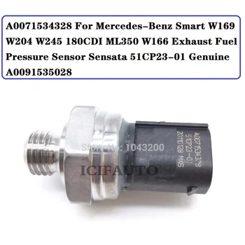 A0071534328 Pro Mercedes-Benz Smart W169 W204 W245 180CDI ML350 W166 Výfukových plynů Snímač Tlaku Paliva Sensata 51CP23-01 Originální