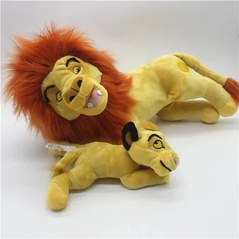 Disney Lví Král Mufasa A Simba 45cm Kreslených Zvířat Měkké Plněné Bavlny Panenky, Plyšové Peluche Hračky Pro Děti Dárky