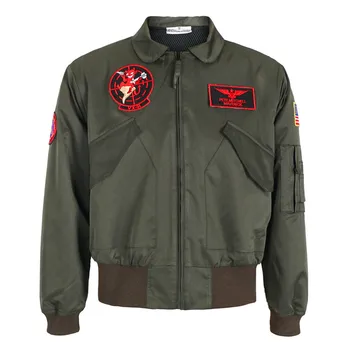 Moive Top Gun Maverick Cosplay Kostým Muži Pilotní Bunda Americké Letectvo Vojenské Uniformě Kabát Pro Halloween, Karneval, Párty