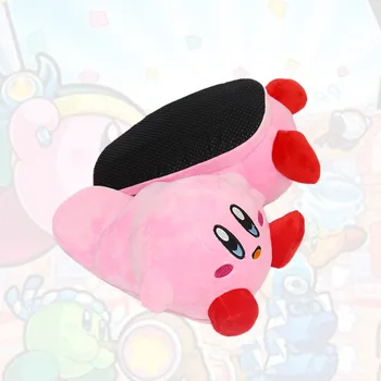 Nové Kawaii Hvězda Kirby Půl Pack Plyšové Pantofle Kreativní Domácí Teplý Pár Bavlna Vytírání Zimní Bavlněné Boty Dárek Velkoobchod