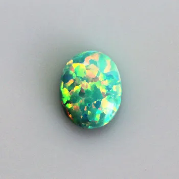 prase opál vytvořený drahokam zelené prasopal oválný tvar s plochou tváří drahokamy kámen volné kameny, korálky pro výrobu šperků diy design