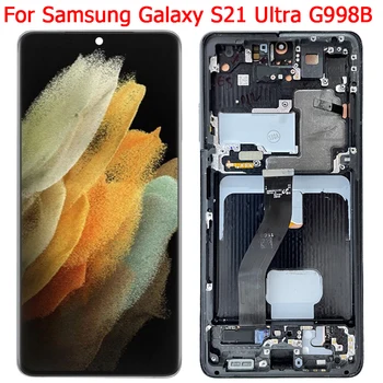 Původní G998B Displej Pro Samsung Galaxy S21 Ultra LCD S Rámem 6.8
