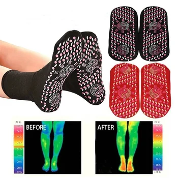 Self-topení Magnetické Ponožky pro Ženy, Muže, Samostatně Vyhřívané Ponožky Tour Magnetické Terapie Pohodlné Zimní Teplé Masážní Ponožky Pression