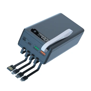12*18650 DIY Power Bank Shell Box s Vestavěným Typ C Kabel Micro USB Rychlé Nabíjení 18650 Baterie Případě, že Držitel Nabíjecí Box
