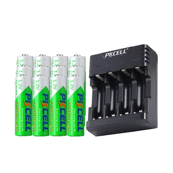 12 x PKCELL Bateria AA NiMH Nízké samovybíjení 1.2 V 2200mAh Ni-MH Nabíjecí Baterie, Baterie NIMH nabíječky baterií