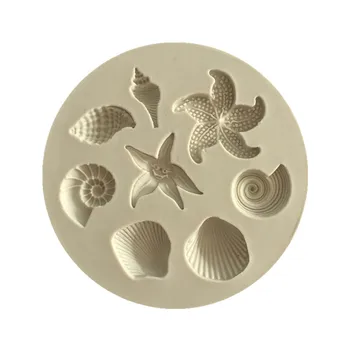 1ks Ryby, mořské Řasy Silikonové Formy DIY Dort Hranice Fondant Dort Zdobení Nástroje Sea Coral Cupcake Formy na Čokoládu
