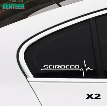 2ks auto okna, nálepka, nálepky, nálepka pro VW Volkswagen GTI R Scirocco