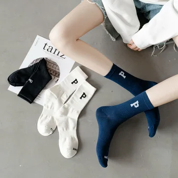 3 páry Nové Módní Harajuku nápisy Ponožky ženy Skateboard street sportovní Ležérní ponožky dlouhé trubice dívka muži ponožky