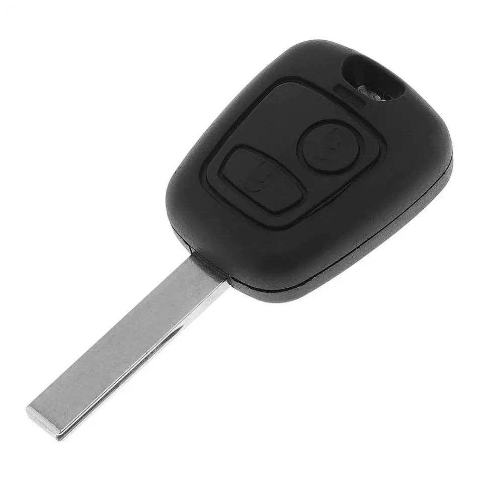 433 mhz 2 Tlačítka, Náhradní Auto Dálkové Klíč s ID46/7961 Čip a HU83 Čepel Vhodné pro Citroen 73373067C/Peugeot 307 2000-2017