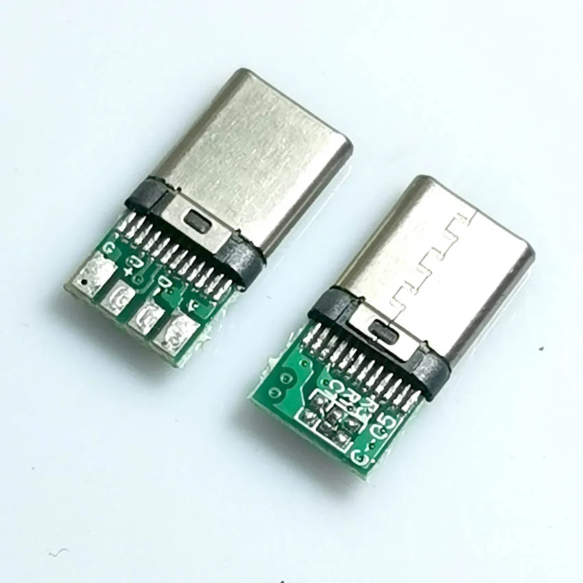 1-10KS USB3. 1 Typ C Samec Pájené USB 3.1 C Rozhraní Plug S PCB Deska