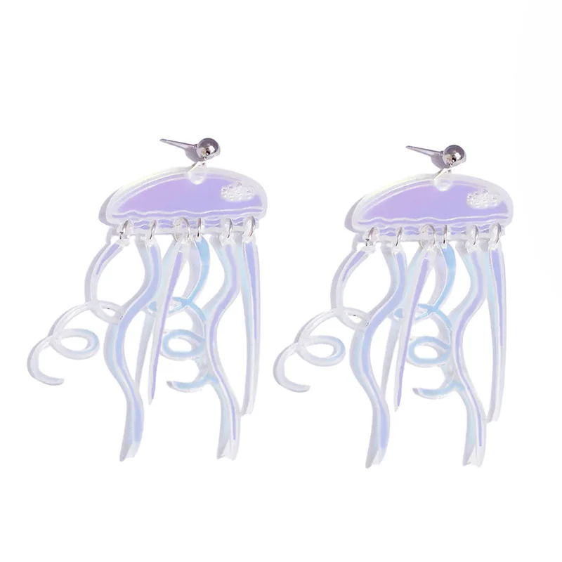 Medúzy Přívěsek Náušnice Festival Mořská panna Šperky Rave Neon UV Glow Oceánu Námořní Chobotnice Ježek Podvodní Mořský Život Jewlery
