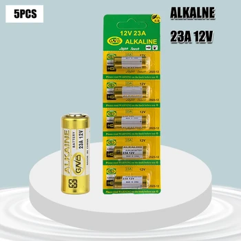 5KUSŮ Alkalické Suché Baterie 12V 23A 21/23 A23 E23A MN21 MS21 V23GA L1028 Malé Baterie pro Hračky, Zvonek, Dálkové Ovládání atd