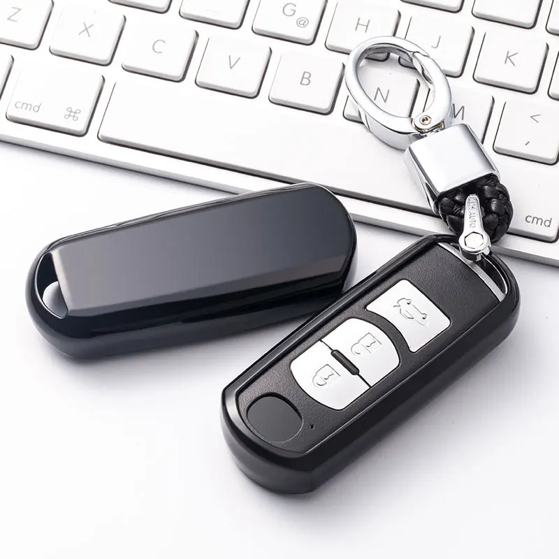 Měkké TPU Auto klíče fob pouzdro protect pro Mazda 2 mazda 3 mazda 5 mazda 6, CX-3, CX-4 CX-5 CX-7 CX-9 Atenza Axela MX5 Auto stylin