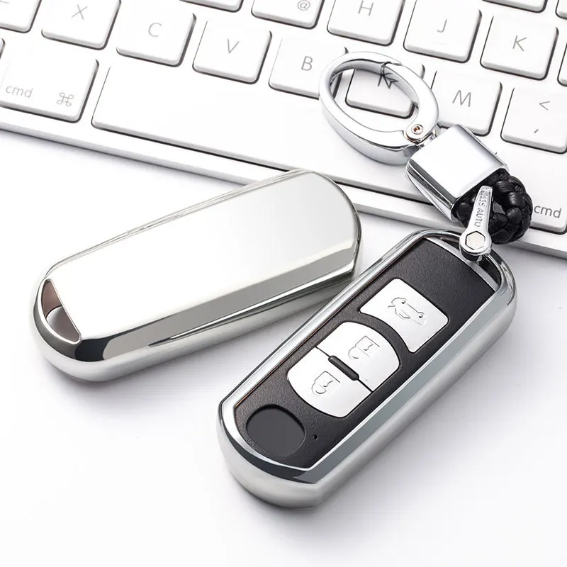 Měkké TPU Auto klíče fob pouzdro protect pro Mazda 2 mazda 3 mazda 5 mazda 6, CX-3, CX-4 CX-5 CX-7 CX-9 Atenza Axela MX5 Auto stylin