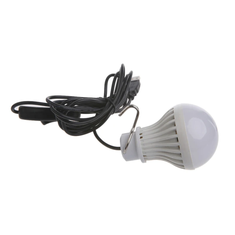 Přenosné USB LED Světlo Žárovka Vypínač LED Camping Lantern Stan Osvětlení 5W L15