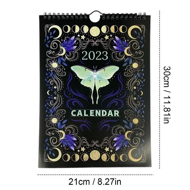 Měsíc Kalendářního Roku 2023 Temného Lesa Waterink Zdi Visí Kalendář s 12 Originálními Ilustracemi Záhadných Zvířat Kalendáře Kola