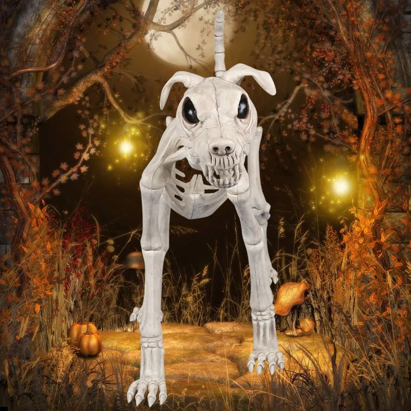 Kostra Velké Velikosti Psa 100% Plastové Zvířecí Kosti Kostry pro Horor Halloween Dekorace Dárkové Krabičce doprava zdarma