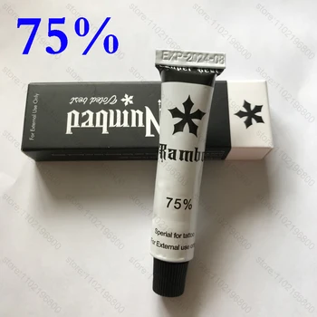 75% Rambo Tetování Krém Před Operací Semi Permanentní Make-up Microblading Obočí Rty 10g