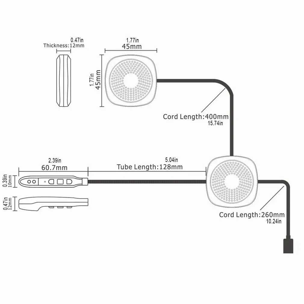 Nepromokavé Moto Bezdrátové Anti-rušení Přilba Intercom Headset pro Motocykl T2 Motorky Helma Headset