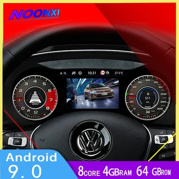 Android 10 Digitální Clusteru Virtuální Kokpit B8 Pro VW PASSAT CC Golf 7 Golf 7.5 GTI Varianta Palubní Zábavy Rychlost Obrazovce