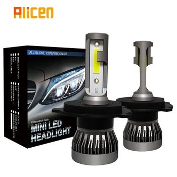 Auto Reflektor Žárovky H4 LED Mini žárovka Hi Lo Beam Design bez větráku 36W Auto Žárovky, Auto Světla 8000lm 6500k lampa IP68 vodotěsný