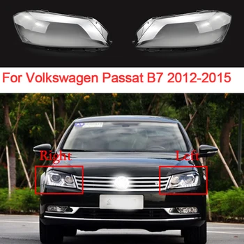 Auto Světlomet Sklo Pro Volkswagen Passat B7 2012 2013 2014 2015 Transparentní Světlomet Shell Jasné Objektiv Lampa Auto Příslušenství