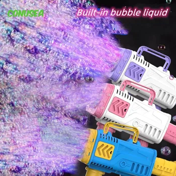 Automatická N Otvory Bubble gun Mýdlo bublifuk Ventilátoru elektrický Svatební Mýdlových bublin pro děti, děti, holka, venkovní hračky Hry
