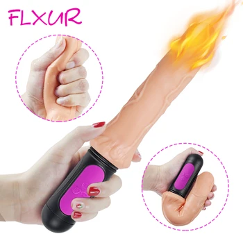 FLXUR Realistické Dildo Vibrátor Flexibilní Umělý Penis Sex Hračka pro Ženy Klitoris Stimulátor Masturbant Sex Produktů pro Dospělé