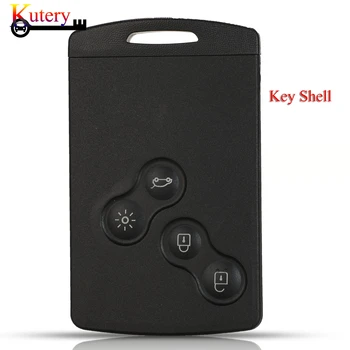 jingyuqin 10pcs/Lot Remote Auto Klíče Pro Renault Megane Karty Smart card před 2016 4 Tlačítka Dálkového Klíč S Různými Klíč Prázdné