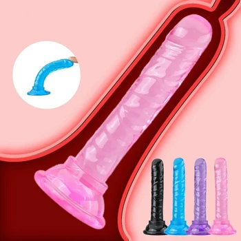 Levné Kvalitní Mini Soft Jelly Vibrátory Malé Umělé Přísavky Penis Pochvy Anální Plug Sexuální Hračky Obchod Pro Ženy Masturbátor