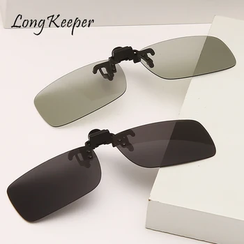 LongKeeper Odklápěcí Klip Na Sluneční Brýle Muži Polarizované Sluneční Brýle Proti Oslnění Noční Vidění Brýle, Ovladač, Brýle Oculos De Sol