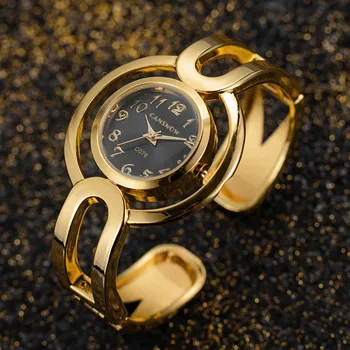 Luxusní Zlaté Hodinky pro Ženy, Dámy Náramek Náramek Wathes Dámské Quartz Hodinky Plné Oceli Šaty náramkové Hodinky Reloj Mujer Relogio