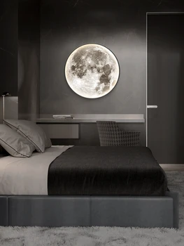 Moderní Moon LED Nástěnné Svítidlo Vnitřní Osvětlení Svítidlo Pro Ložnice, Obývací Hala, Pokoj, bytové Dekorace, Svítidla, nástěnná Svítidla Ztrácela