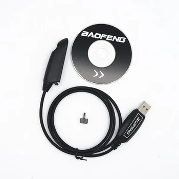 Originální USB Programovací Kabel Pro Baofeng Ham Radio S Disku CD se Softwarem Pro UV9R Plus BF-9700 BF-A58 Walkie Talkie