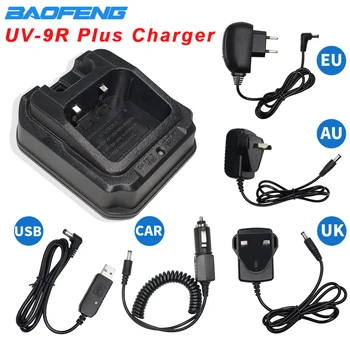 Původní Baofeng UV-9R Plus EU/US/UK/AU/USB/Auto Nabíječka Pro Baofeng uv-9r plus UV9R Walkie Talkie Vodotěsné Ham Radio