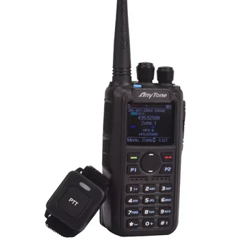 rádio Anytone AT-D878UV Plus digitální DMR & Analogové UHF/VHF Dual band Bluetooth PTT walkie talkie, GPS, APRS Rádio s PC kabelem