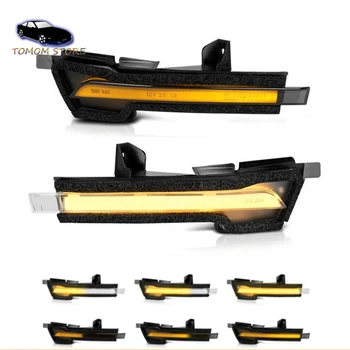 Sekvenční LED Blinkr Boční Zpětné Zrcátko, směrová Světla pro Ford Mustang 2015-2021 Auto Ukazatel Dynamické Oranžová Lampa