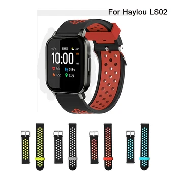 Silikonové Náramek Popruh Pro Haylou Smart Watch 2 Sportovní Hodinky Kapela Pro Haylou LS02 Náramek Příslušenství