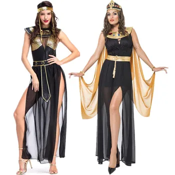 Středověký Egypt Princezna Kostýmy, Starověký Egyptský Faraón Cosplay Maškarní Halloween Pro Dospělé Ženy Kleopatra Royal Maškarní
