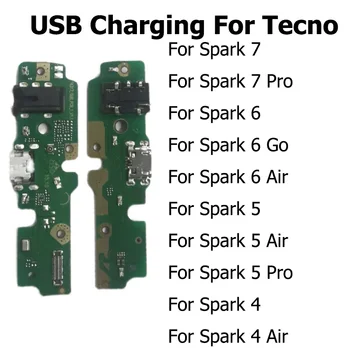 Tecno pro Spark 7 6 5 4 3 Vzduch USB Nabíjecí Dock Rady Port Konektor Flex Kabel