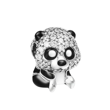 Šumivé Roztomilý Panda Kouzlo 2022 Jaře se Hodí Korálky Přívěsky Náramky Módní Ženy DIY 925 Sterling Silver Šperky